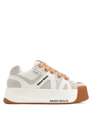 Naked Wolfe Badslippers Sneakers Heren Wit | ZJO394EV