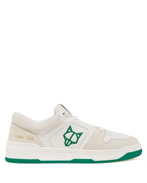 Naked Wolfe CM-01 Leren Suede Sneakers Heren Wit Groen | WMP6678NX