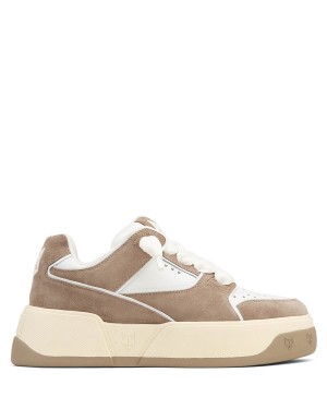 Naked Wolfe Kash Suede Sneakers Heren Grijs Bruin Wit | TVV3910VI