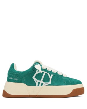 Naked Wolfe Kray Hairy Cow Suede Sneakers Heren Groen | BVW4073NV