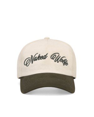 Naked Wolfe Signature Unconstructed Caps Heren Beige Wit Groen | YCZ2682RQ