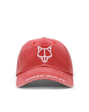 Naked Wolfe Washed Baseball Caps Dames Rood Wit | HXP4634RI