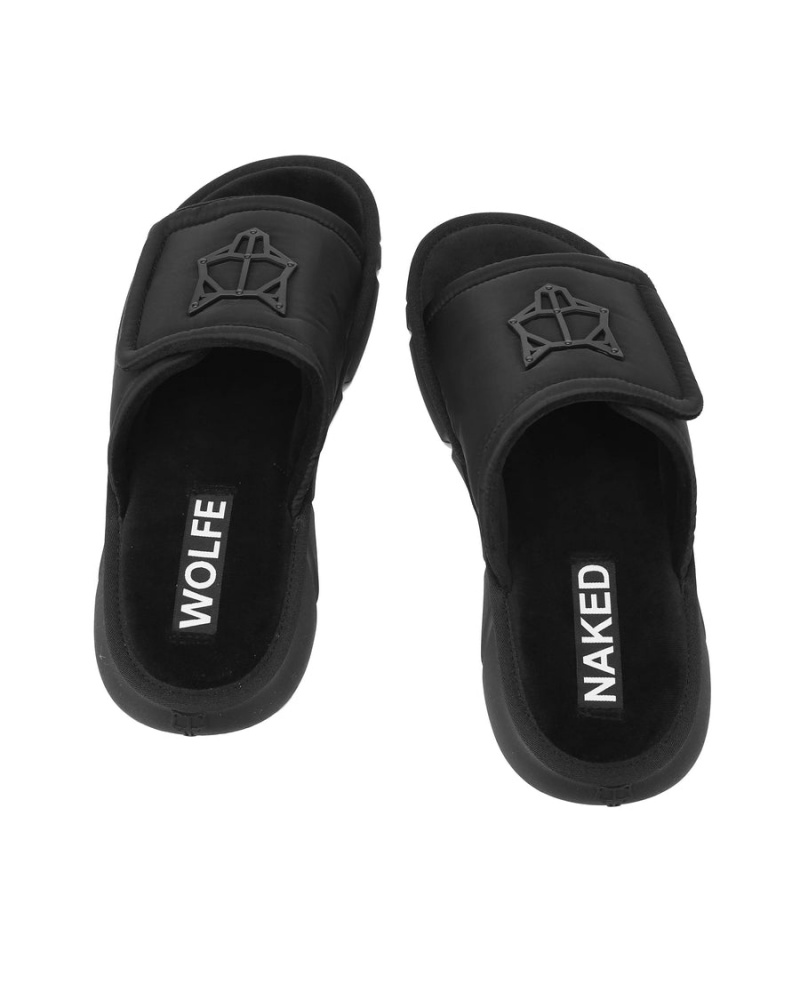 Naked Wolfe Alaska Badeslippers Heren Zwart | LJL1068FZ