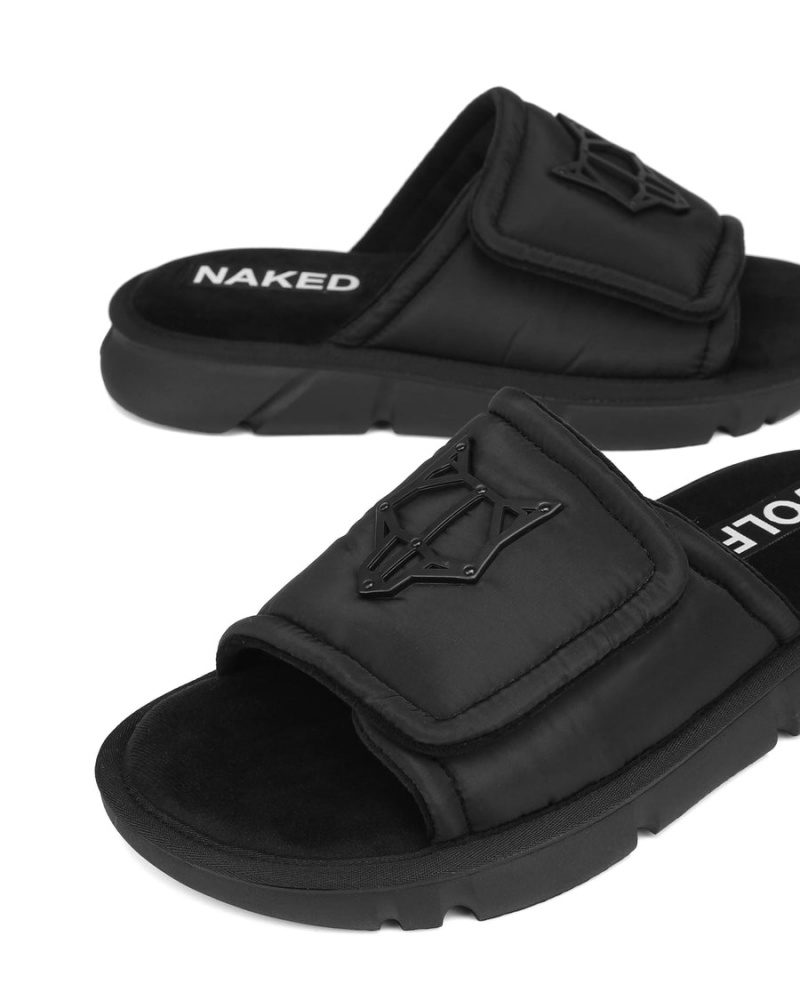 Naked Wolfe Alaska Badeslippers Heren Zwart | LJL1068FZ