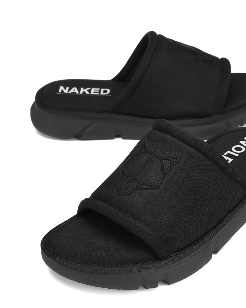 Naked Wolfe Arizona Badeslippers Heren Zwart | GUQ2314ET