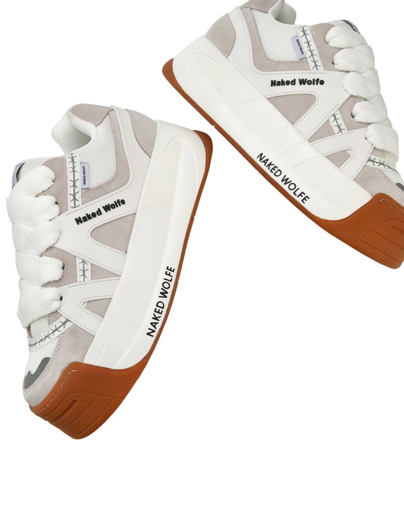 Naked Wolfe Badslippers Sneakers Heren Wit | ZJO394EV