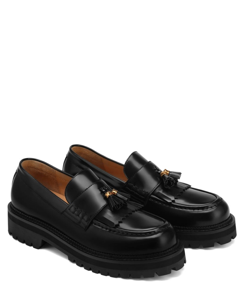 Naked Wolfe Banter Box Leren Loafers Heren Zwart | GRI6976GM