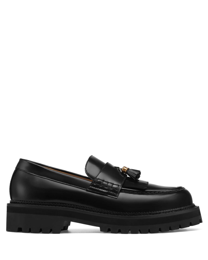 Naked Wolfe Banter Box Leren Loafers Heren Zwart | GRI6976GM