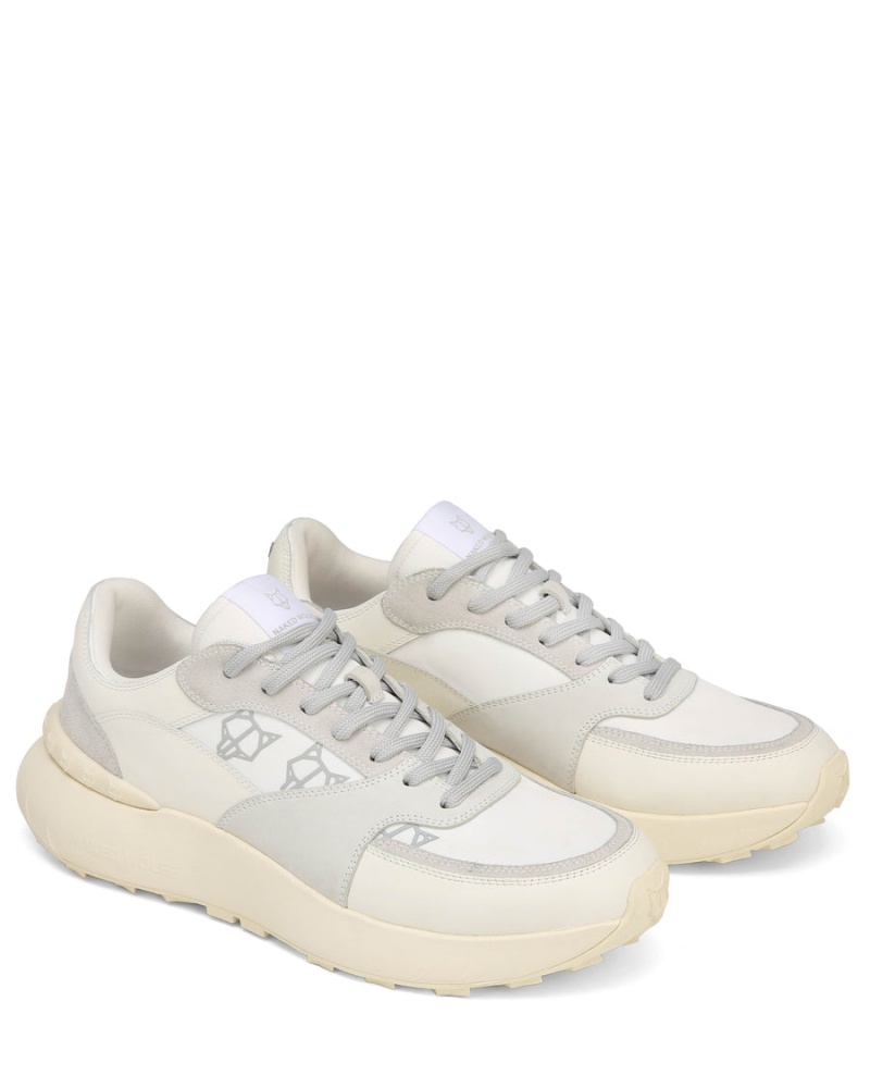 Naked Wolfe Dart Suede Sneakers Heren Wit Grijs | IHF964KS