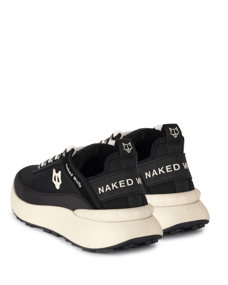 Naked Wolfe Drip Nylon Sneakers Heren Zwart | WXD8760MQ