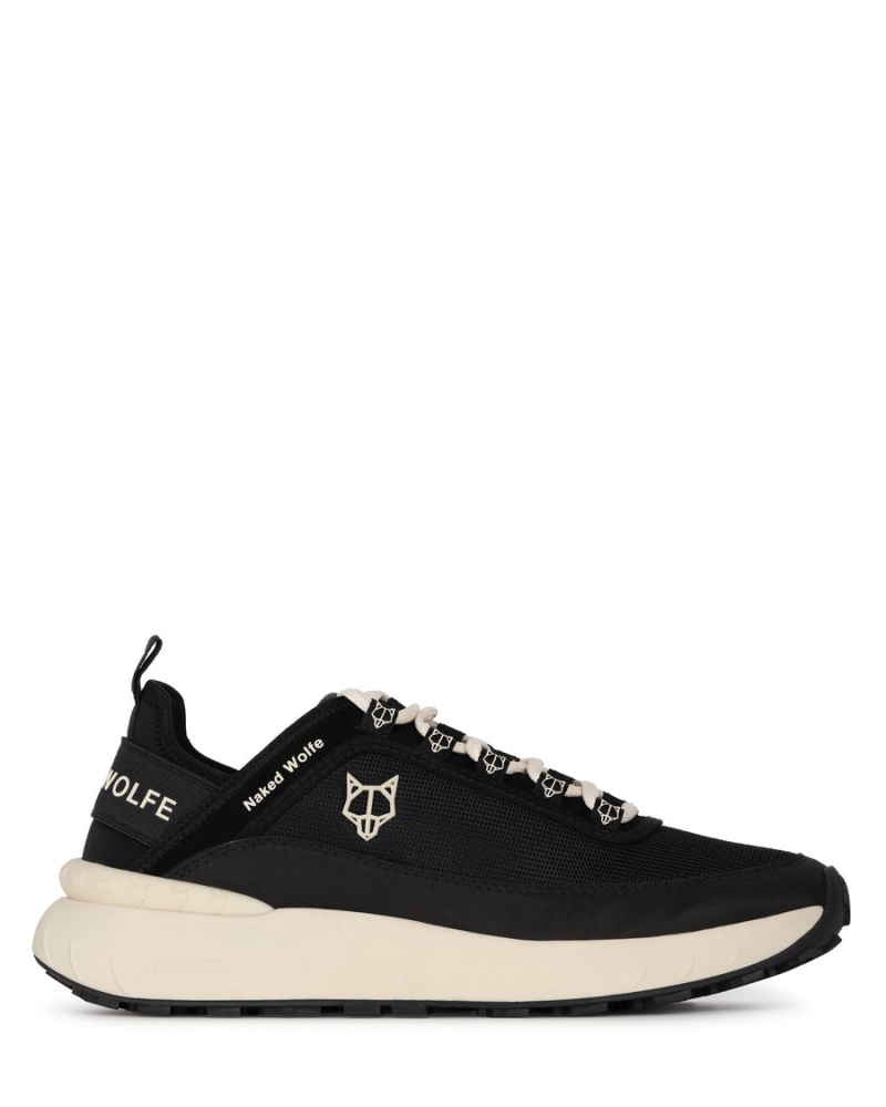 Naked Wolfe Drip Nylon Sneakers Heren Zwart | WXD8760MQ