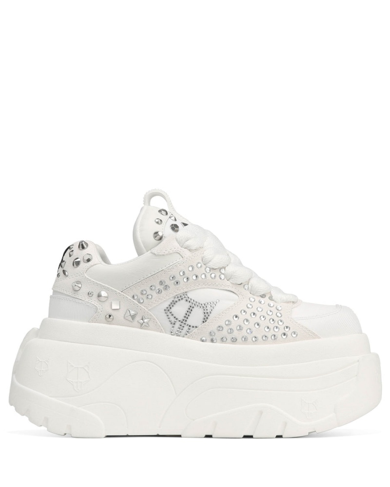 Naked Wolfe Fantasy Diamonds Sneakers Dames Wit | SZU4797JF