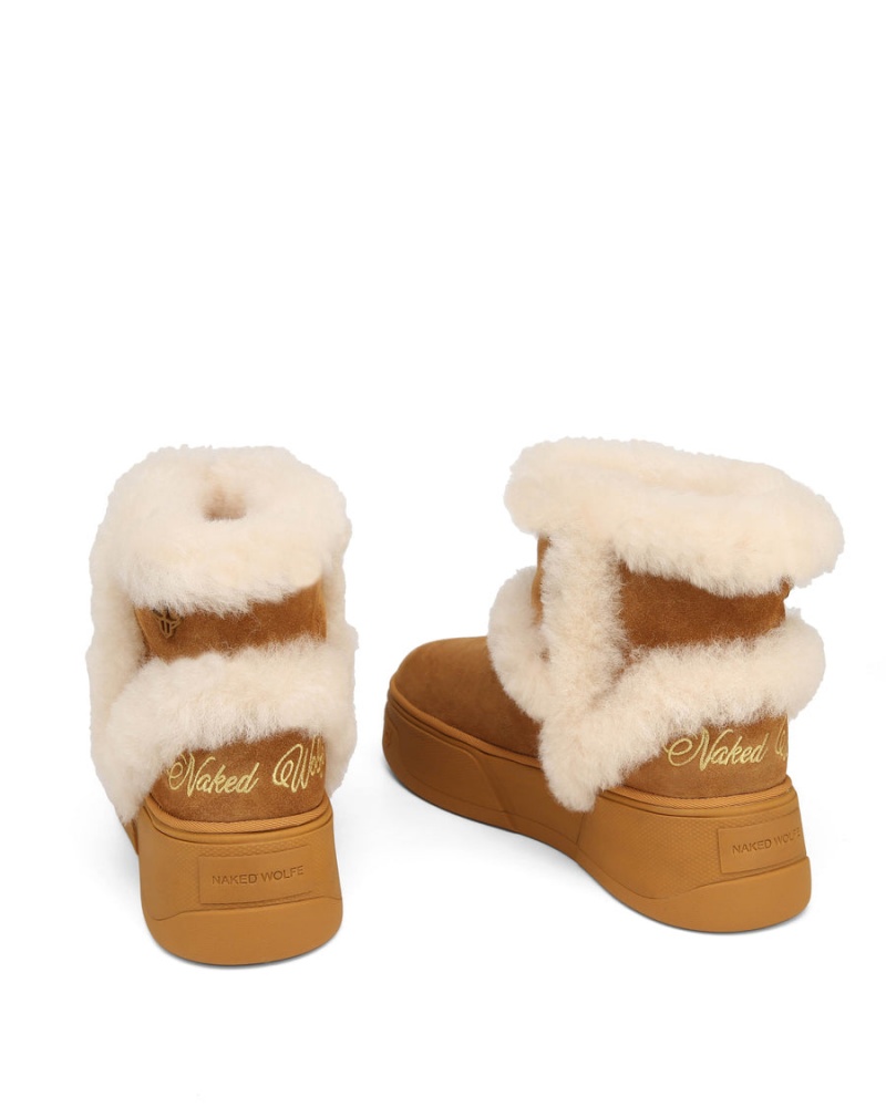 Naked Wolfe K-01 Shearling Laarzen Heren Bruin | NUE5055YJ