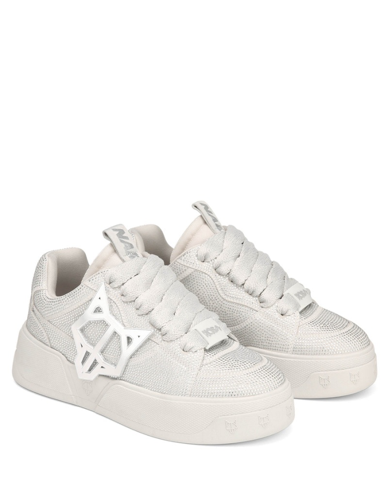 Naked Wolfe Kosa Sneakers Heren Wit Zilver | AHA3360GM