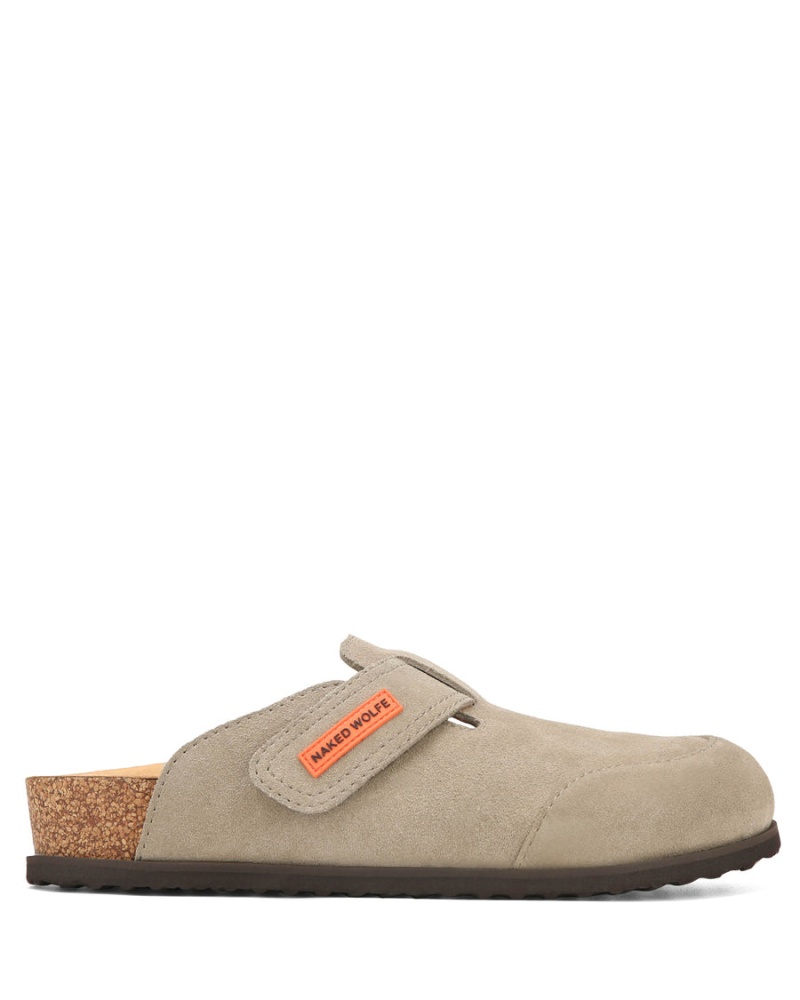 Naked Wolfe Melt Suede Pantoffels Heren Grijs Bruin | AYX4216SD