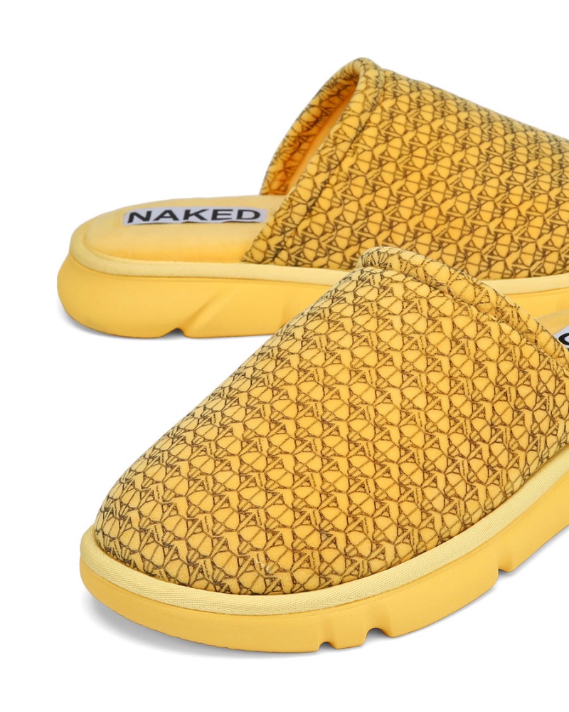 Naked Wolfe Ohio Pantoffels Heren Geel | DOL9055KI