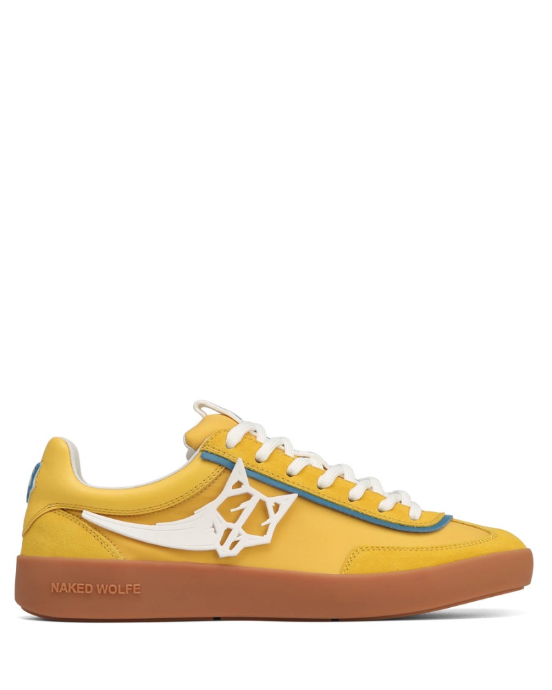 Naked Wolfe Palm Nylon Sneakers Heren Geel | NWC2557AL