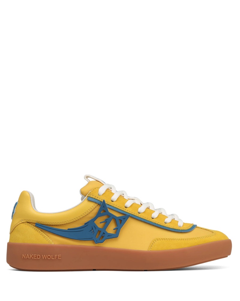 Naked Wolfe Palm Nylon Sneakers Heren Geel | NWC2557AL