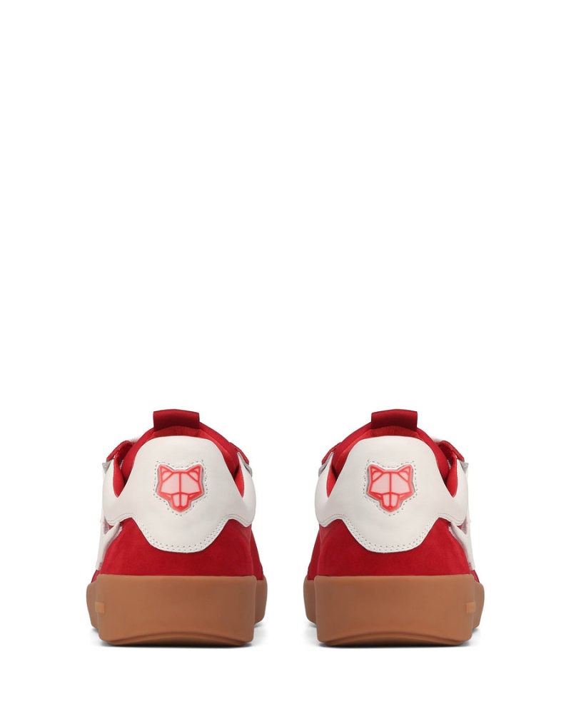 Naked Wolfe Palm Nylon Sneakers Heren Rood | NSQ9738ZW