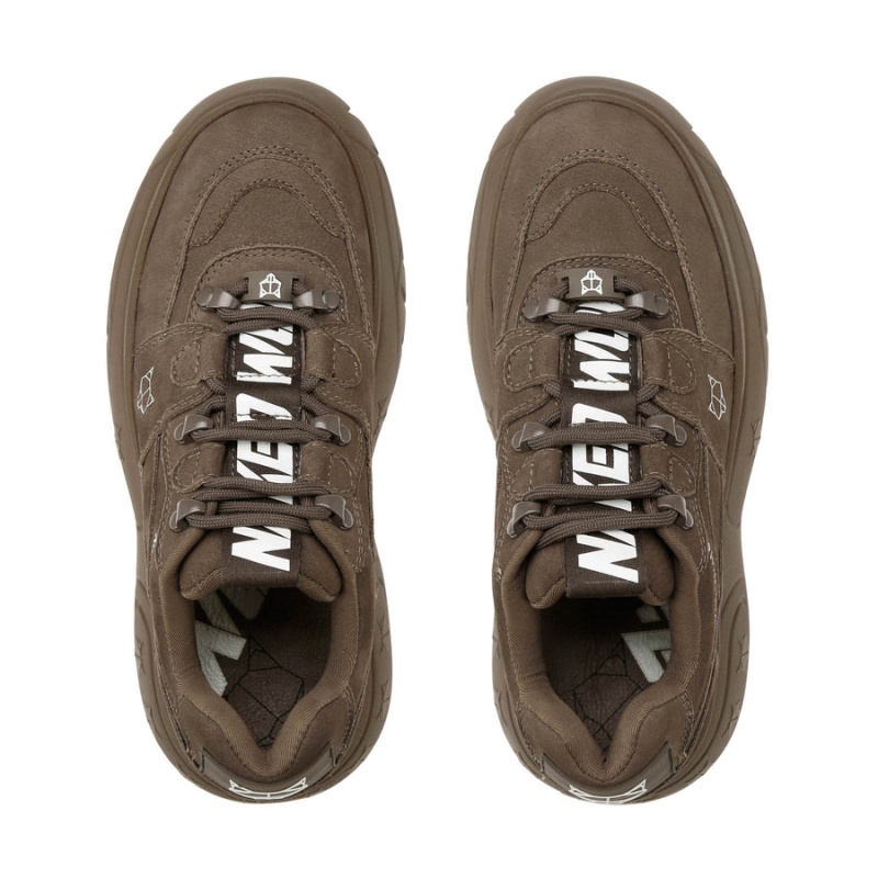 Naked Wolfe Sinner Sneakers Dames Chocola | XLV1772ZE