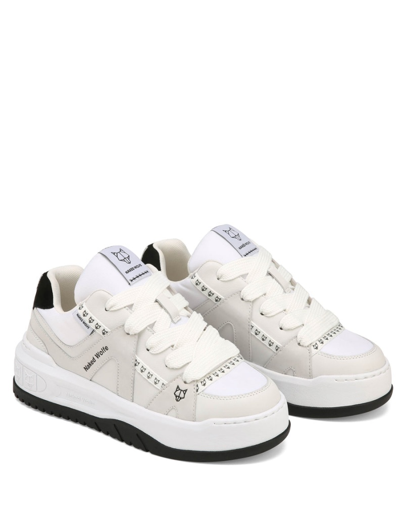 Naked Wolfe Skating Suede Sneakers Dames Wit Grijs | QKE8922RF