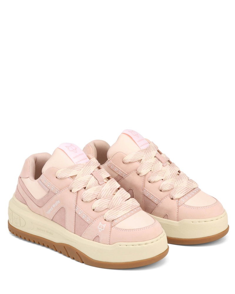 Naked Wolfe Skating Suede Sneakers Dames Roze | NTE1755YV