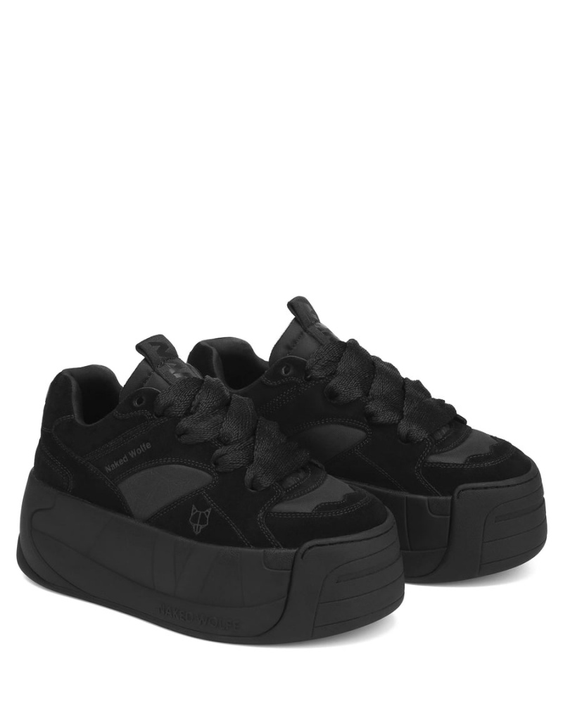 Naked Wolfe Snatch Double Sneakers Dames Zwart | LTJ158CN