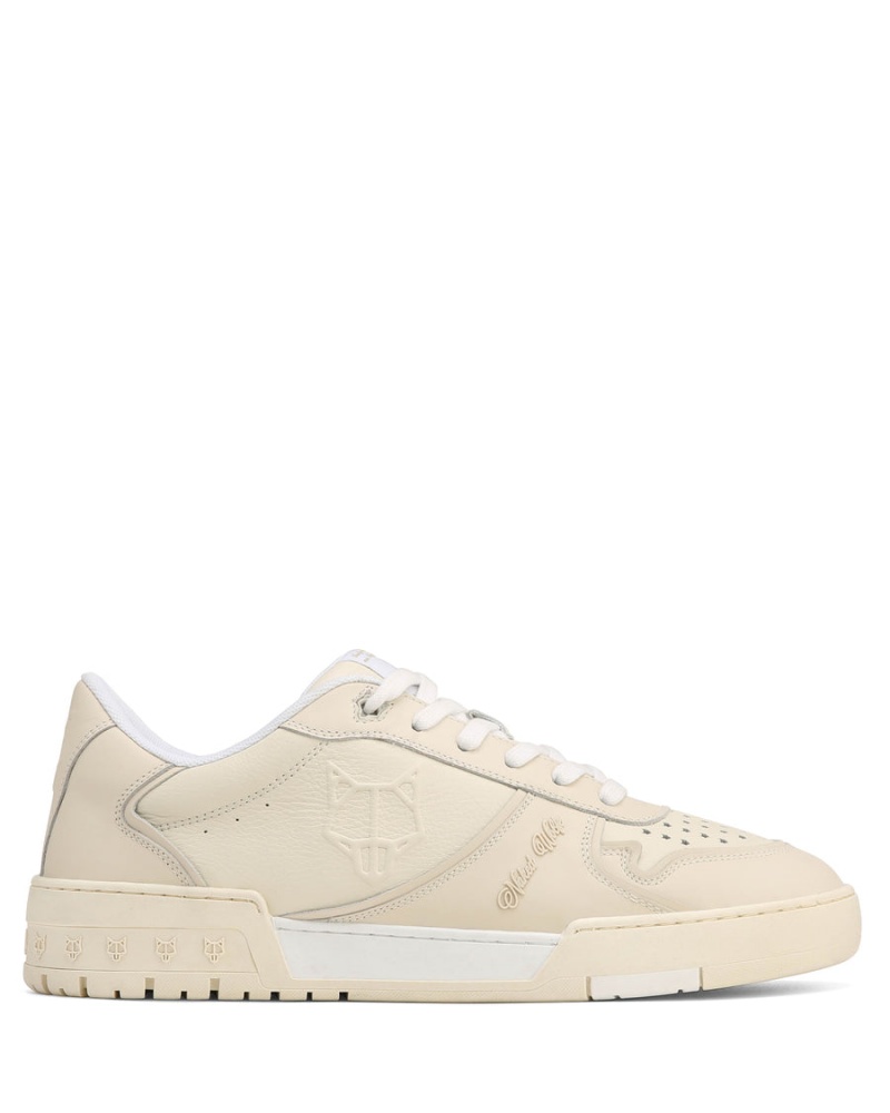 Naked Wolfe Transmission Leren Sneakers Heren Grijs Bruin Wit | YDK7385NU