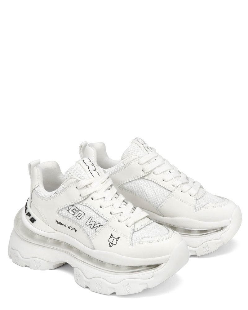 Naked Wolfe Wind Sneakers Dames Wit | EKI6260XB