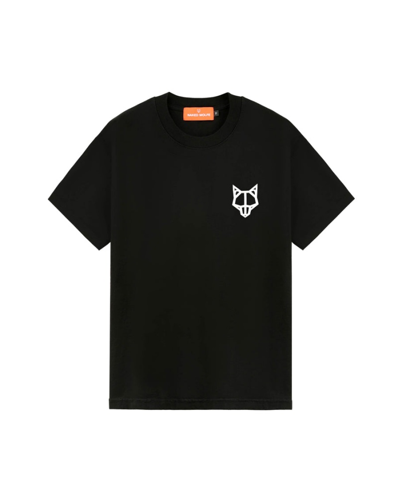 Naked Wolfe Wolfe T-shirts Heren Zwart | OFB5688TJ